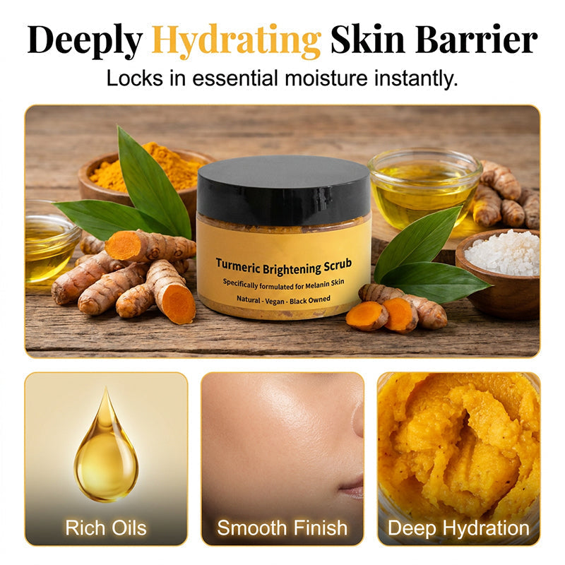 Brightening Turmeric Body Scrub – Gentle Exfoliation, Radiant Glow