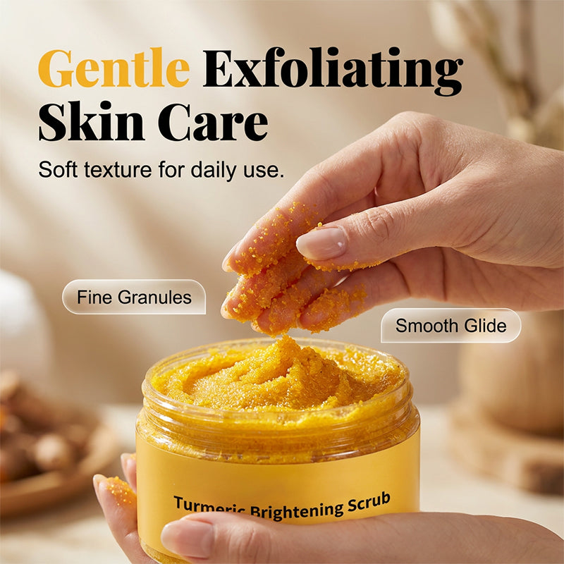 Brightening Turmeric Body Scrub – Gentle Exfoliation, Radiant Glow