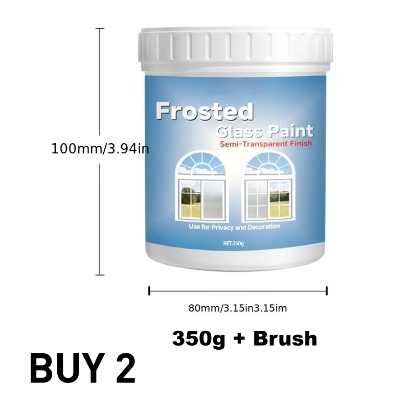 Glass Vase DIY Frosted Paint