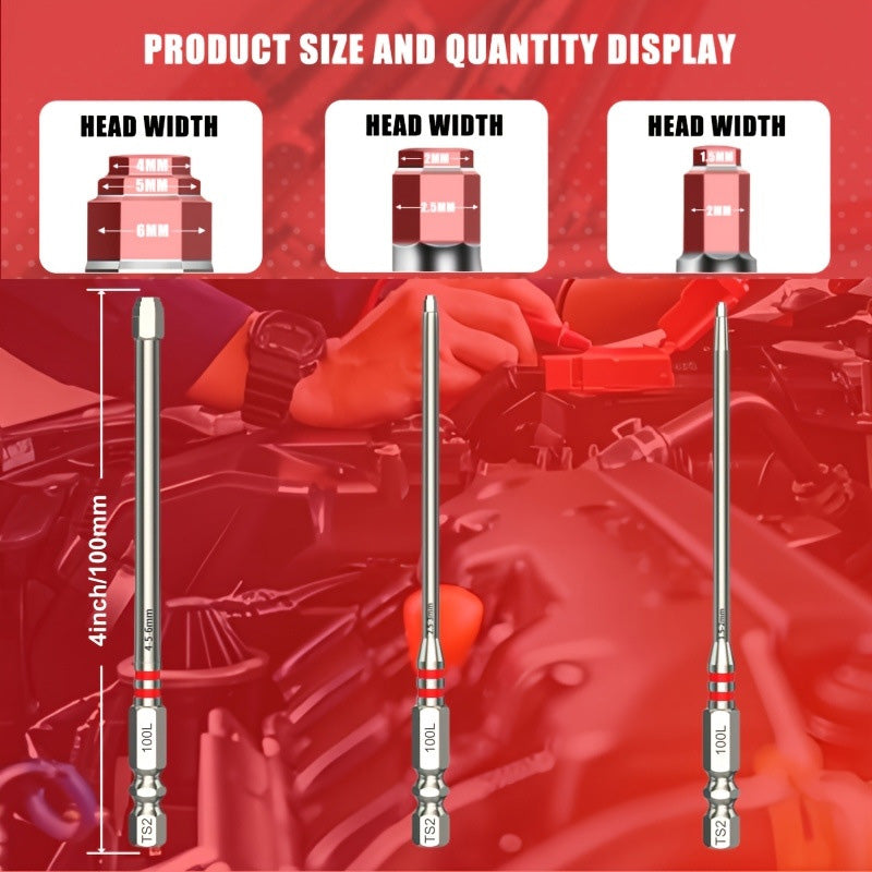 ⏳Time-Limited Special⏰Premium Alloy Steel Hex Screwdriver Bits for Electric Drills