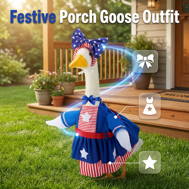 Festive Porch Goose Outfit
