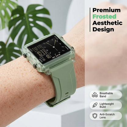 ⌚ Waterproof Transparent Digital Watch – 50M Rating, Luminous Display, Hybrid Time ✨
