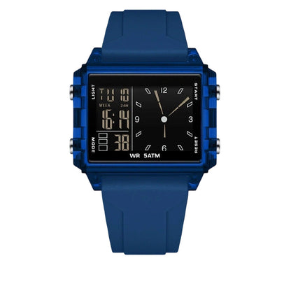 ⌚ Waterproof Transparent Digital Watch – 50M Rating, Luminous Display, Hybrid Time ✨