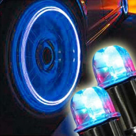 LED Valve Cap Lights for Cars & Motorcycles