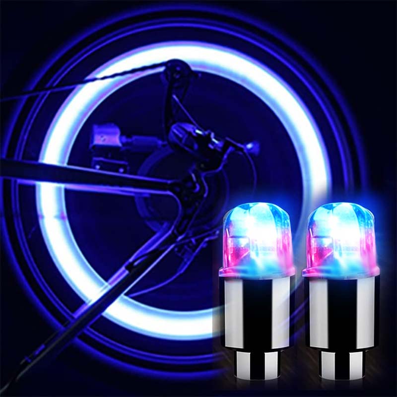 LED Valve Cap Lights for Cars & Motorcycles