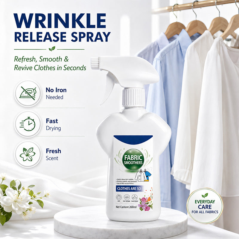 🥳2026 HOT SALE🥳💞50K+ SOLD!👔❤️‍🔥 50% OFF!Instant Wrinkle Release Fabric Spray