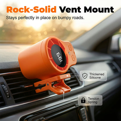 🌀Summer Hot Sale - ONLY ￡11.99!!💨50K+ SOLD!🚙Hands-Free Personal Cooling Fan with LED Display❄️🌬️
