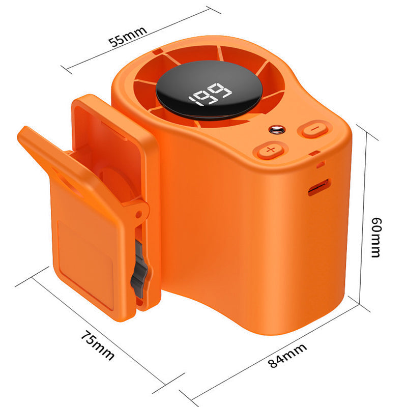 🌀Summer Hot Sale - ONLY ￡11.99!!💨50K+ SOLD!🚙Hands-Free Personal Cooling Fan with LED Display❄️🌬️