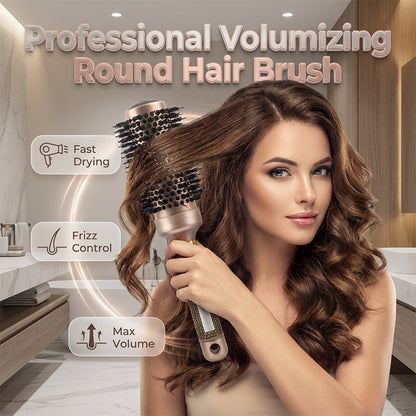 🏆 Last Day Special Price $19.99! 💇Professional Volumizing Round Hair Brush – Vented Barrel, Ergonomic Grip, Salon Results ✨