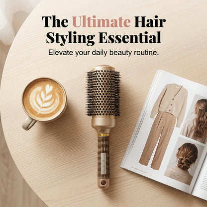 🏆 Last Day Special Price $19.99! 💇Professional Volumizing Round Hair Brush – Vented Barrel, Ergonomic Grip, Salon Results ✨
