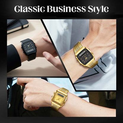📢🔥LIMITED-TIME 50% OFF!⏰Retro Style Square Face Multifunction Watch