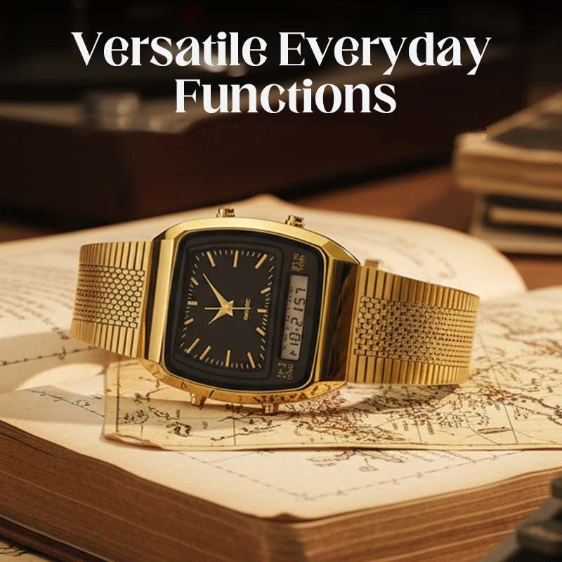 📢🔥LIMITED-TIME 50% OFF!⏰Retro Style Square Face Multifunction Watch