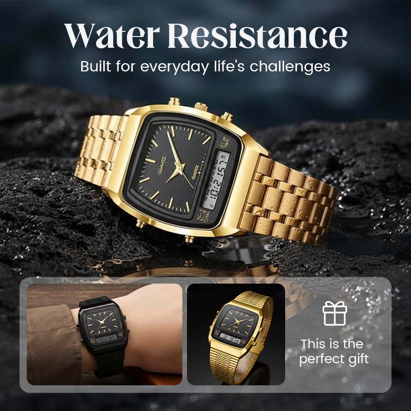 📢🔥LIMITED-TIME 50% OFF!⏰Retro Style Square Face Multifunction Watch