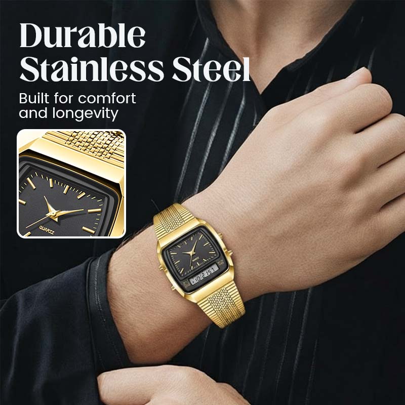 📢🔥LIMITED-TIME 50% OFF!⏰Retro Style Square Face Multifunction Watch