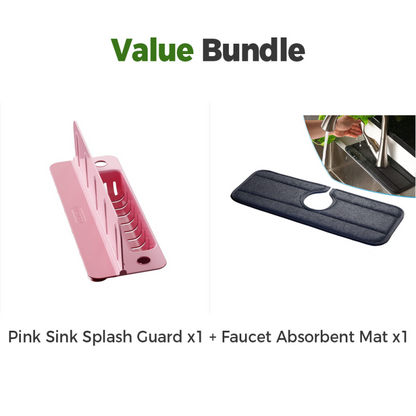 Foldable Sink Splash Guard with Suction Cups
