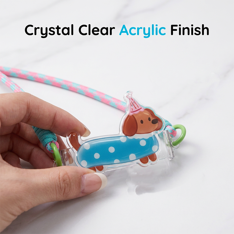 Cute Cartoon Animal Phone Back Clip with Lanyard