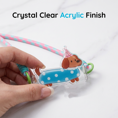 Cute Cartoon Animal Phone Back Clip with Lanyard