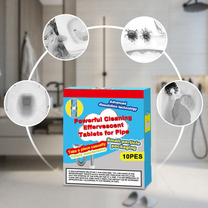 🥳 💞 50K+ SOLD! ⚡💧Powerful Cleaning Effervescent Tablets for Pipe