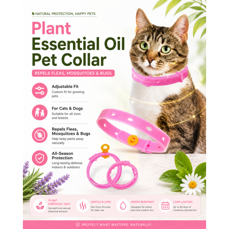 Adjustable Flea & Tick Collar for Pets