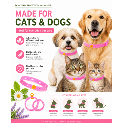 Adjustable Flea & Tick Collar for Pets