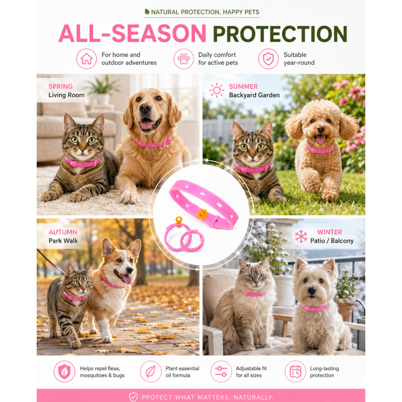 Adjustable Flea & Tick Collar for Pets