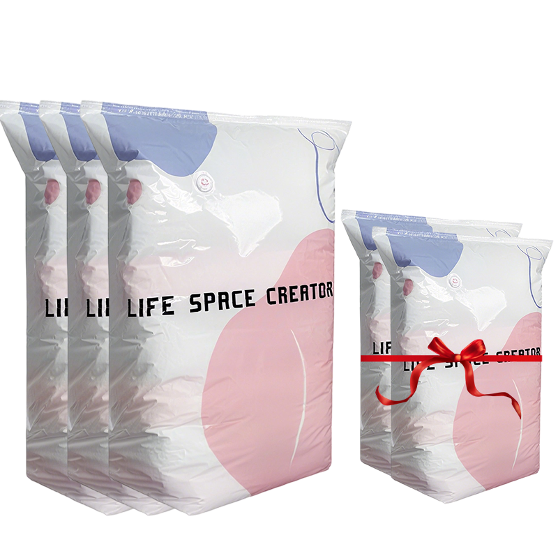 💥Increase storage space by 80%！No-Pump Large Vacuum Storage Compression Bags