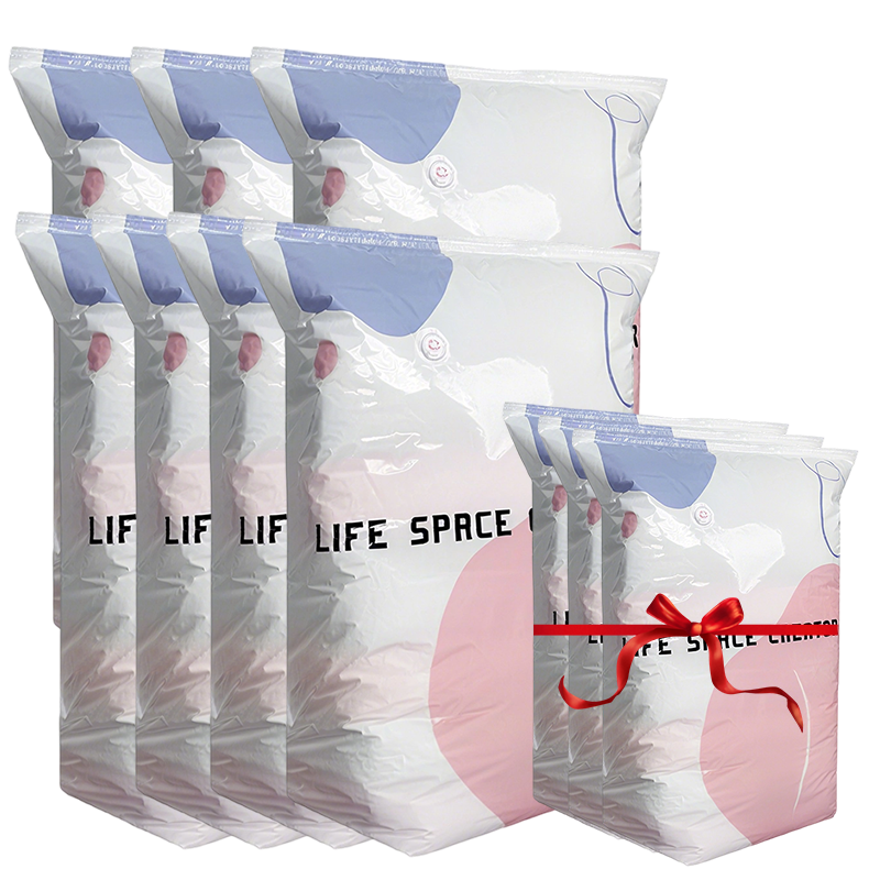 💥Increase storage space by 80%！No-Pump Large Vacuum Storage Compression Bags