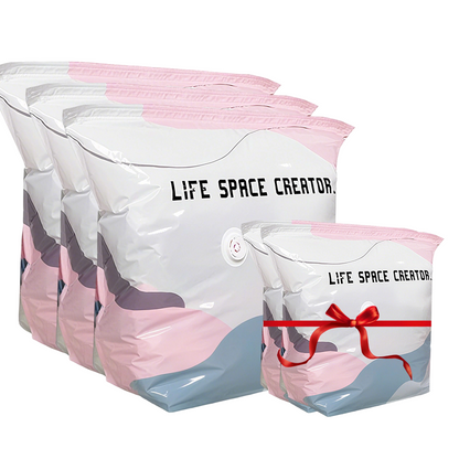 💥Increase storage space by 80%！No-Pump Large Vacuum Storage Compression Bags