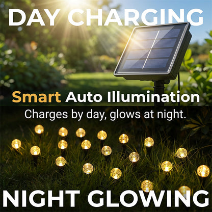 Waterproof Solar String Lights for Pathway & Yard