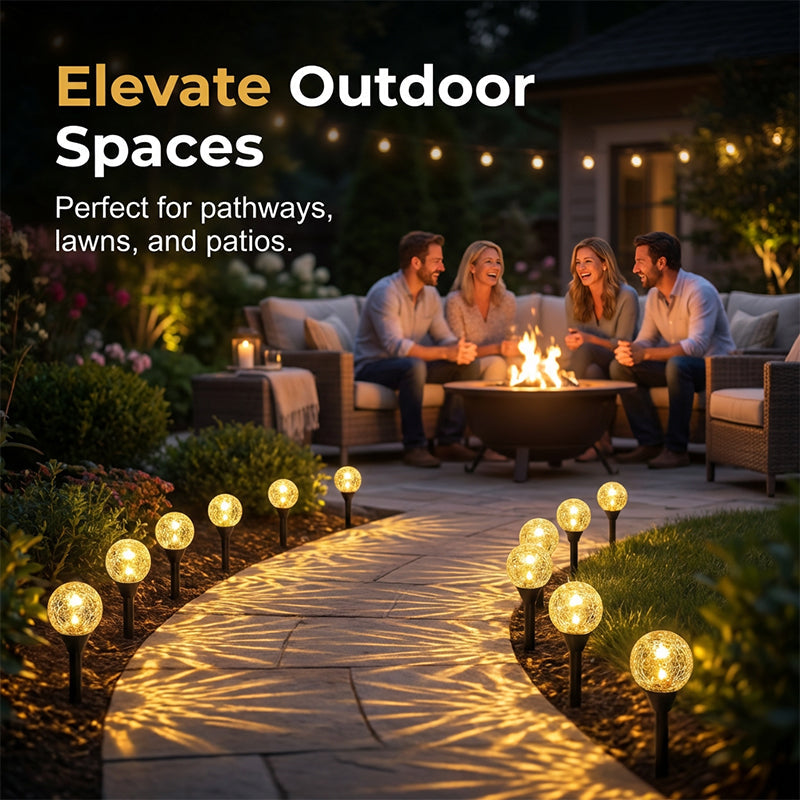 Waterproof Solar String Lights for Pathway & Yard