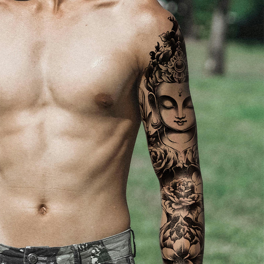 Large Full Sleeve Temporary Tattoos