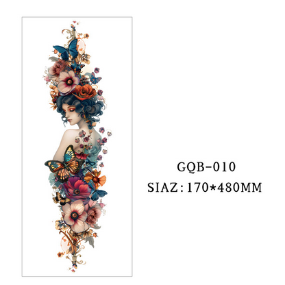 Large Full Sleeve Temporary Tattoos