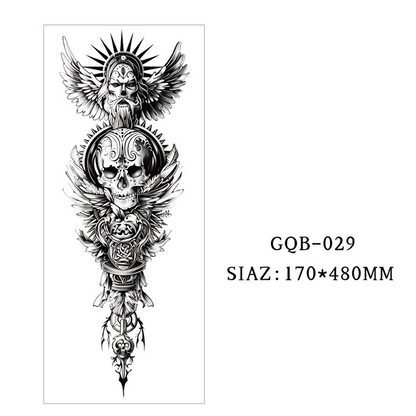 Large Full Sleeve Temporary Tattoos