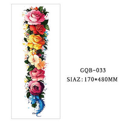 Large Full Sleeve Temporary Tattoos
