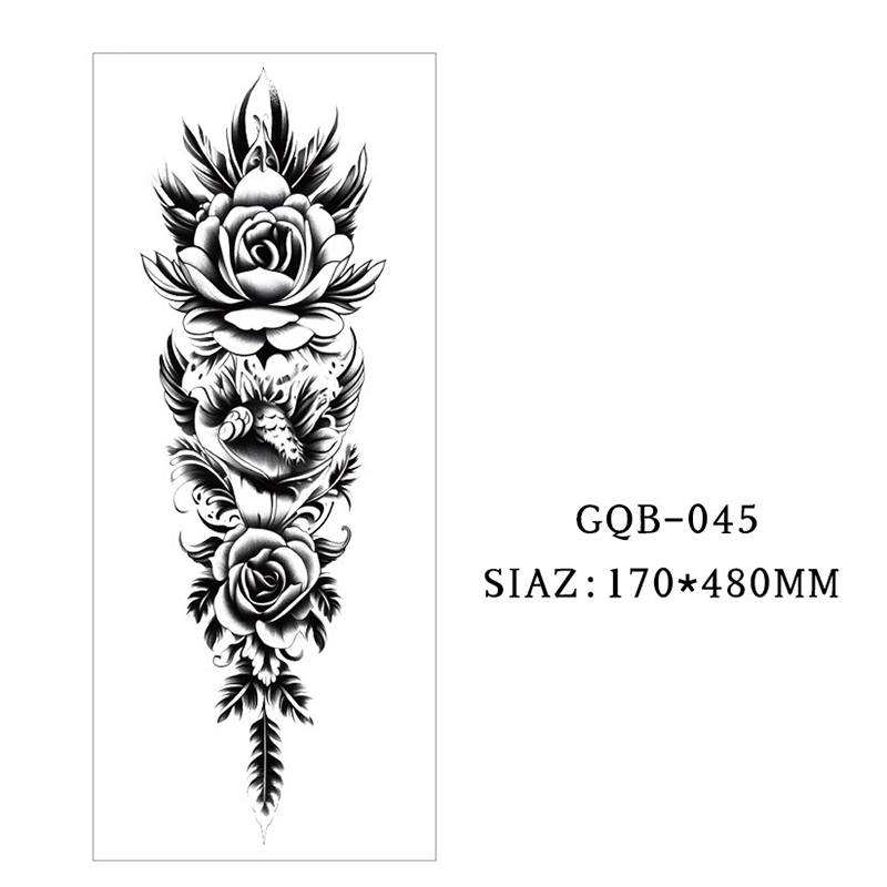 Large Full Sleeve Temporary Tattoos
