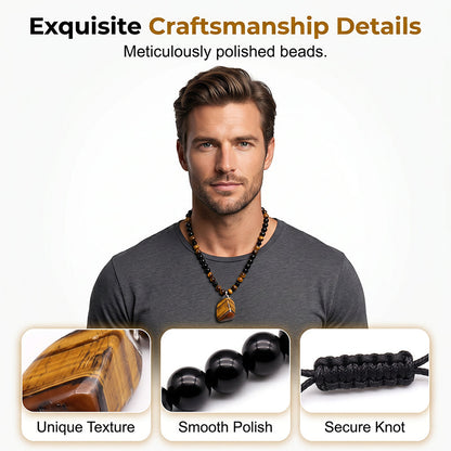 ⏳Time-Limited Special⏰Men's Tiger's Eye Beaded Necklace