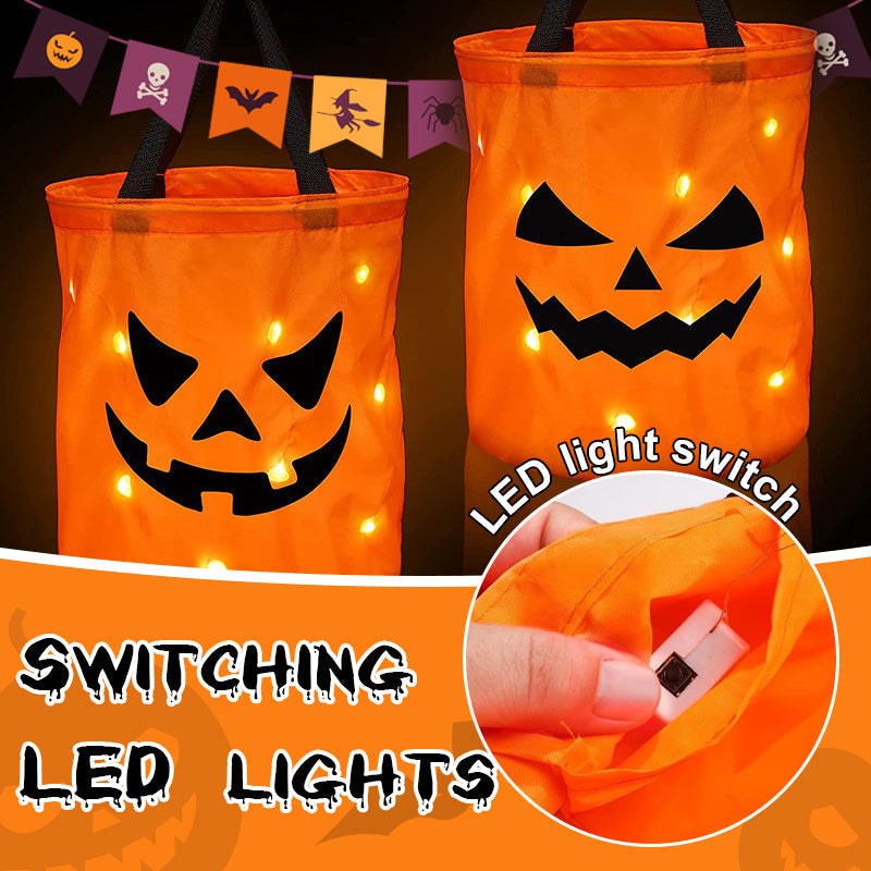 🎃 This Halloween Bag Is Already A Hit! ✨ LED Pumpkin Trick or Treat Bag – The Perfect Glow-Up For Kids 👻
