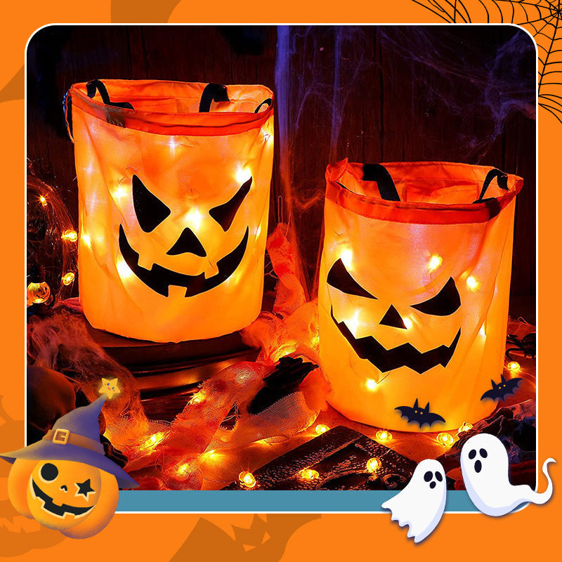 🎃 This Halloween Bag Is Already A Hit! ✨ LED Pumpkin Trick or Treat Bag – The Perfect Glow-Up For Kids 👻