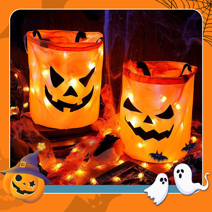 🎃 This Halloween Bag Is Already A Hit! ✨ LED Pumpkin Trick or Treat Bag – The Perfect Glow-Up For Kids 👻