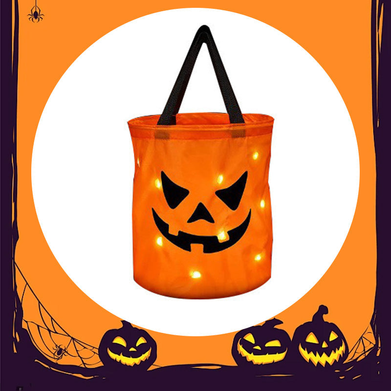 🎃 This Halloween Bag Is Already A Hit! ✨ LED Pumpkin Trick or Treat Bag – The Perfect Glow-Up For Kids 👻