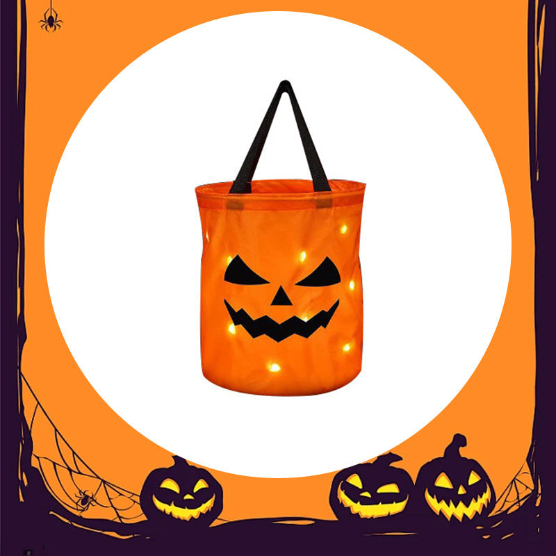 🎃 This Halloween Bag Is Already A Hit! ✨ LED Pumpkin Trick or Treat Bag – The Perfect Glow-Up For Kids 👻