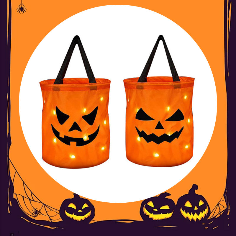 🎃 This Halloween Bag Is Already A Hit! ✨ LED Pumpkin Trick or Treat Bag – The Perfect Glow-Up For Kids 👻