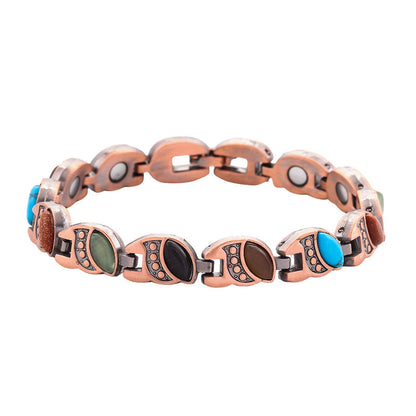 ⏳Limited-time 50% off⏰Antique Copper Finish Magnetic Stone Bracelet❤️