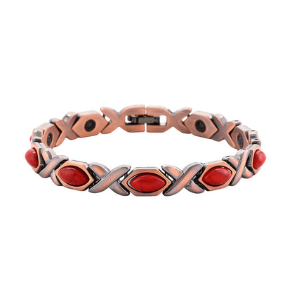 ⏳Limited-time 50% off⏰Antique Copper Finish Magnetic Stone Bracelet❤️