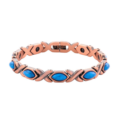 ⏳Limited-time 50% off⏰Antique Copper Finish Magnetic Stone Bracelet❤️