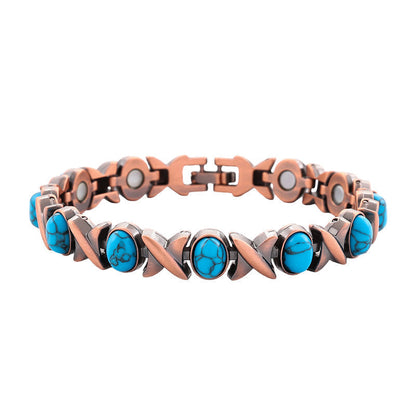 ⏳Limited-time 50% off⏰Antique Copper Finish Magnetic Stone Bracelet❤️