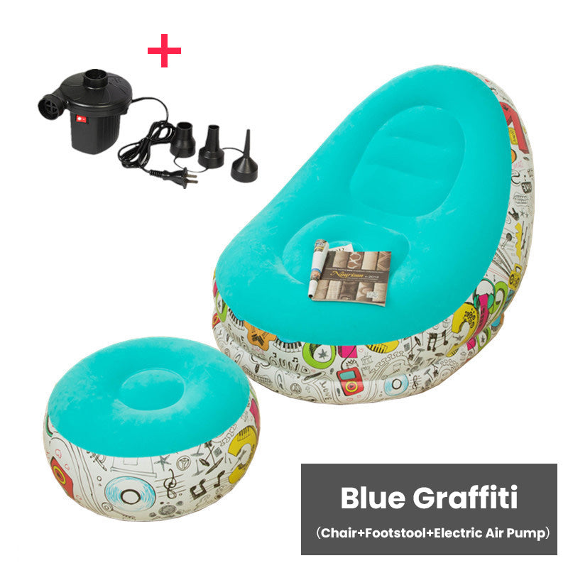 🛋️🎁 50% OFF! Never sit uncomfortably again – this inflatable beanbag with footrest and electric pump is ready in under 2 minutes. Supports up to 150 kg; velvety-soft PVC!