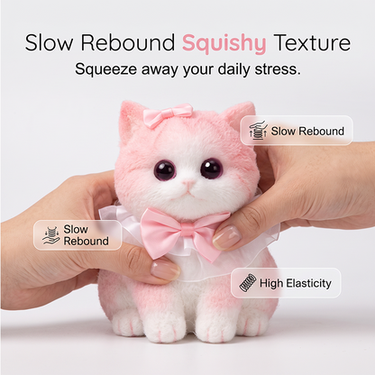 🐱 Squishy Cat Plush Toy – Soft Slow-Rebound Stress Relief Companion