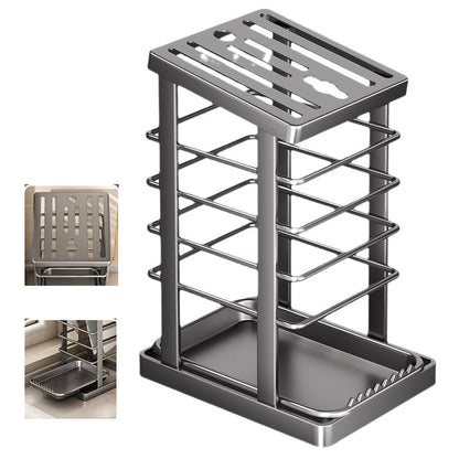 Reinforced metal kitchen knife holder — Built-in drip tray, so your kitchen is always dry and tidy 🔪🏠