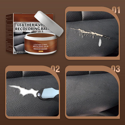 👜 Repair and Restoration Cream for Leather – Repairs and restores color to cars, sofas, shoes, and much more! ✨🔧
